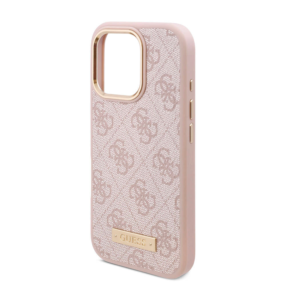 Guess iPhone 16 Pro Max Orjinal Lisanslı Magsafe Şarj Özellikli 4G Desenli PU Metal Plaka Klasik Logolu Telefon Kılıfı - 6 Guess iPhone 16 Pro Max Orjinal Lisanslı Magsafe Şarj Özellikli 4G Desenli PU Metal Plaka Klasik Logolu Telefon Kılıfı - 6